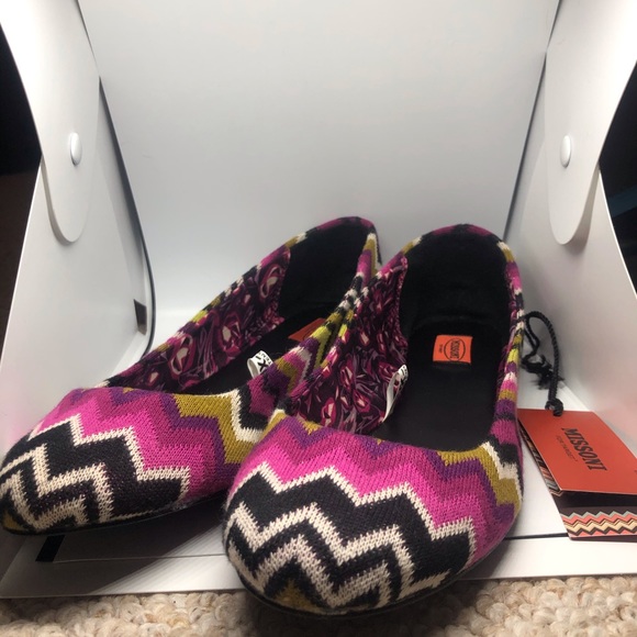 MINT CONDITION MISSONI FOR TARGET FLATS - Size 8 - NEW With Tags, Box - Picture 7 of 11
